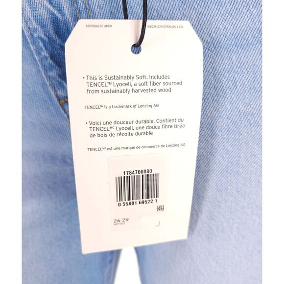 Levi's High Loose Taper Jeans Size 26 Way Out Tencel NWT $118 - Picture 11 of 16
